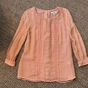 J crew pink blouse